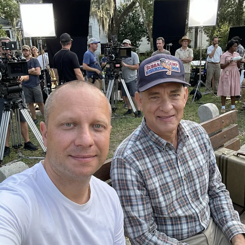 Selfie with Forrest Gump on Set | Iconic Moments Selfie with Forrest Gump on Set | Iconic Moments