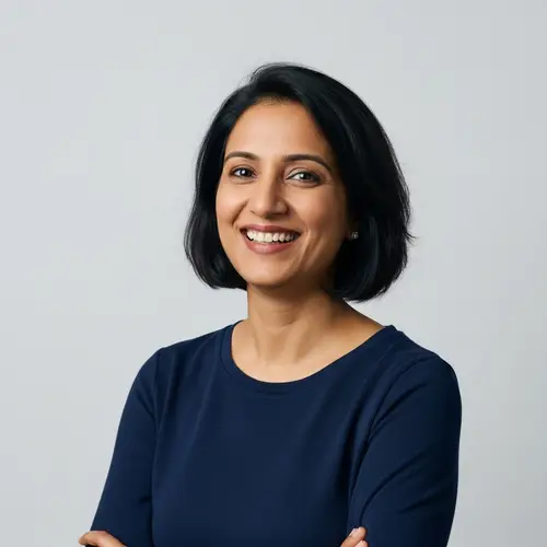 Charming Indian Woman in 40s with Joyful Smile | Casual & Stylish Look