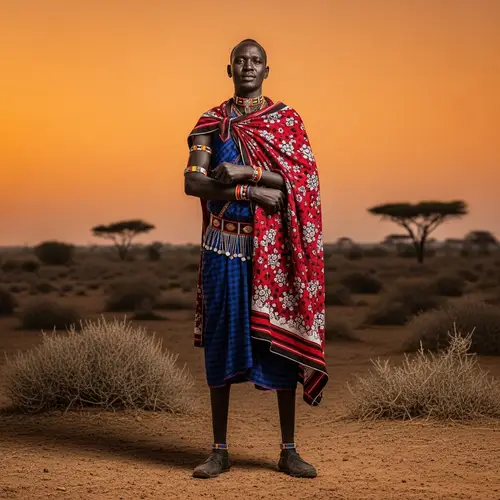 South Sudanese Man in Traditional Attire | Cultural Portrait