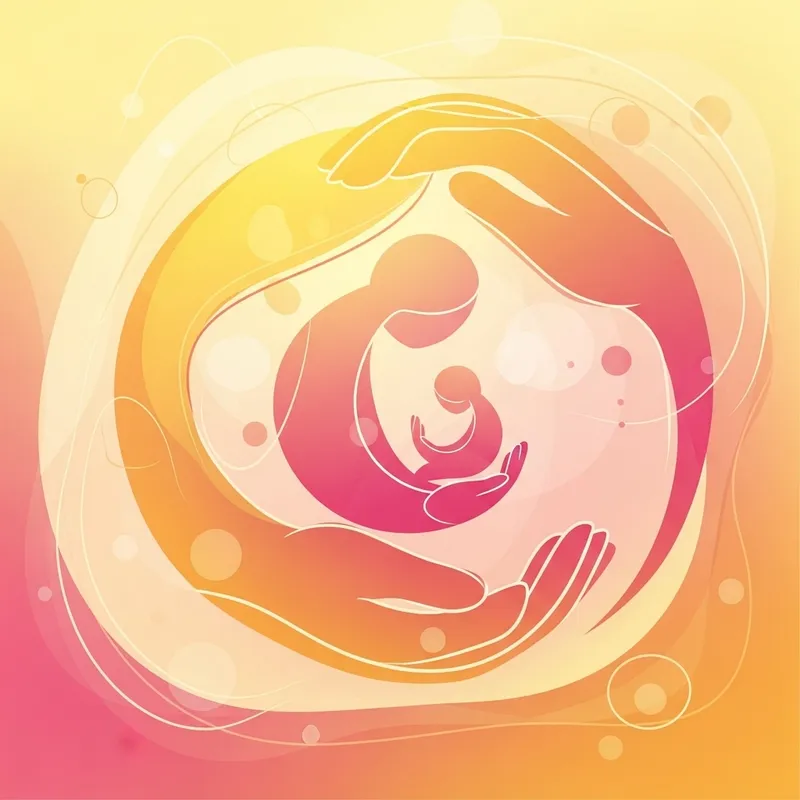Abstract Motherhood Art | Symbolic Love & Care Abstract Motherhood Art | Symbolic Love & Care