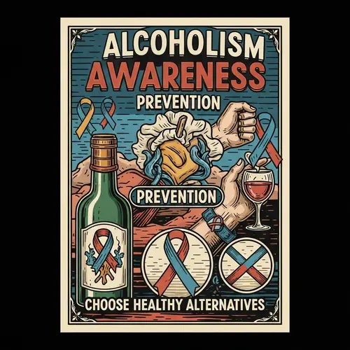 Preventing Alcoholism: Traditional Poster Making for Awareness