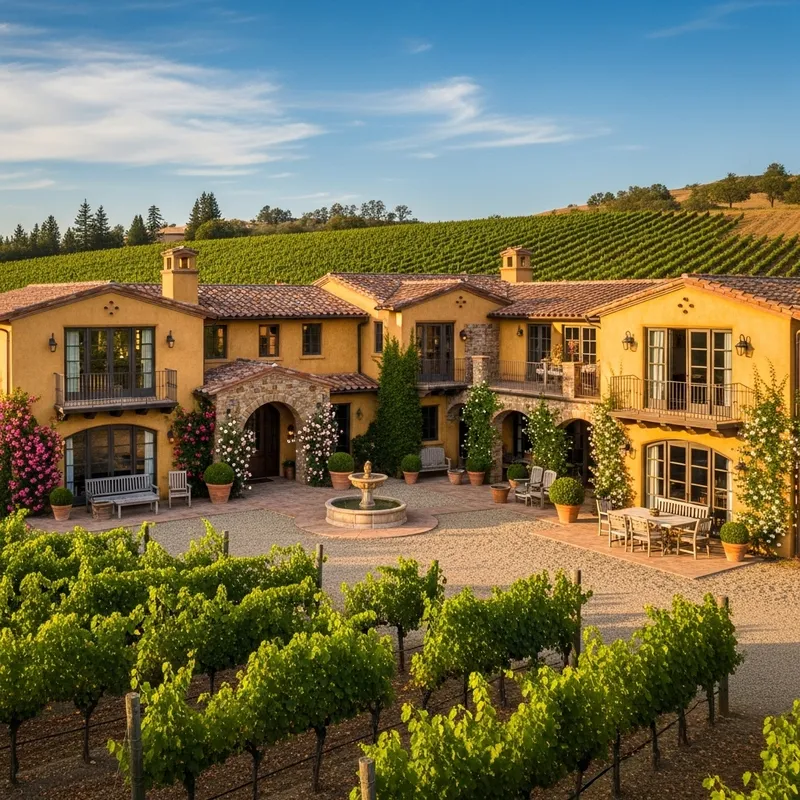Grand Tuscan Mansion with Expansive Vineyard | 2-Story Luxury Estate