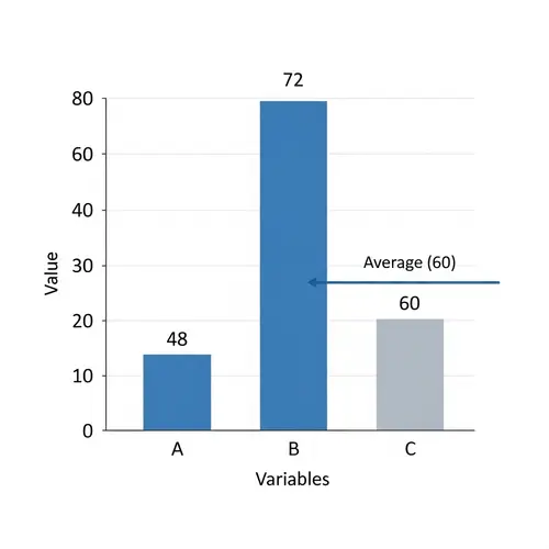 Graph Analysis of Variables A, B, and C