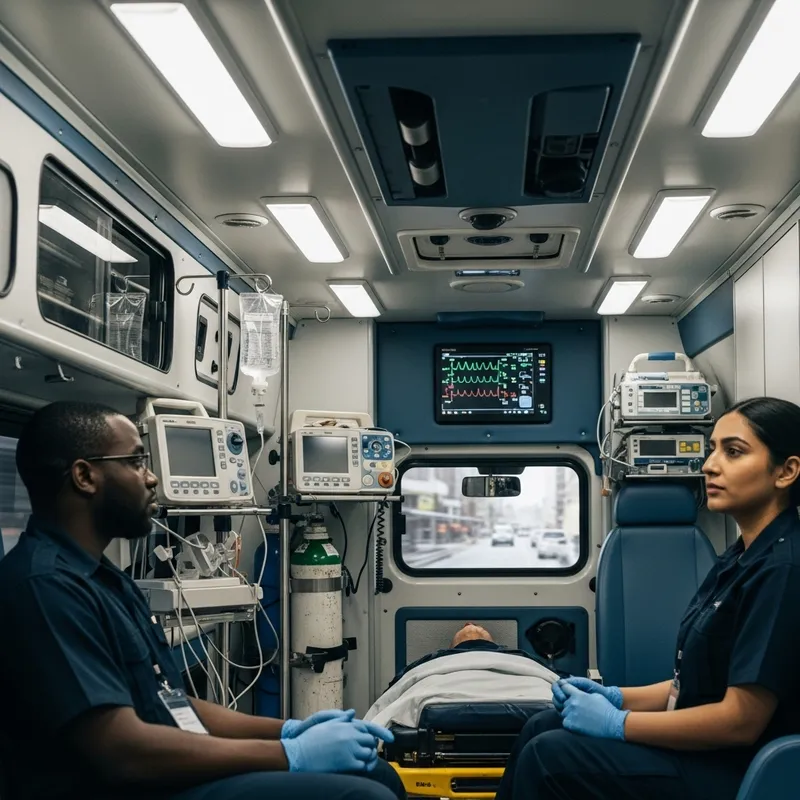 Inside an Ambulance: Patient's Journey Unveiled Inside an Ambulance: Patient's Journey Unveiled