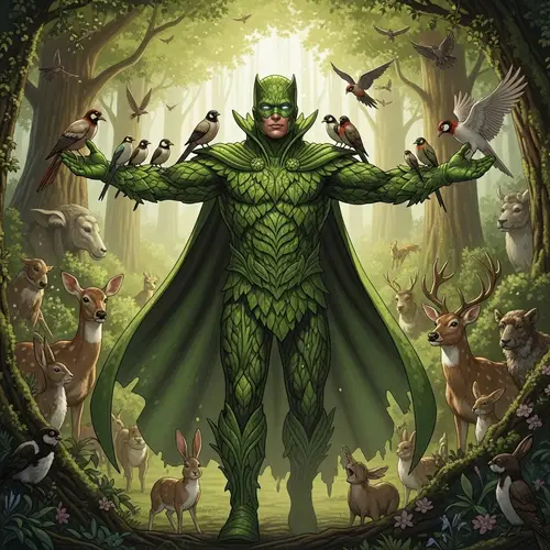 Nature Protector Superhero | Guardian of Earth's Flora & Fauna