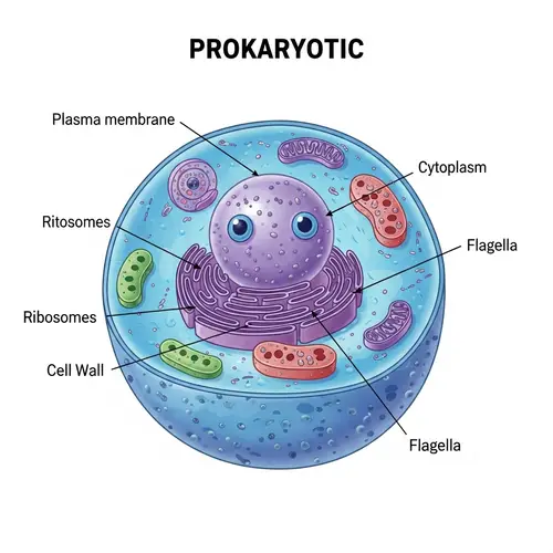 Exploring Prokaryotic Cells: Key Components Illustrated