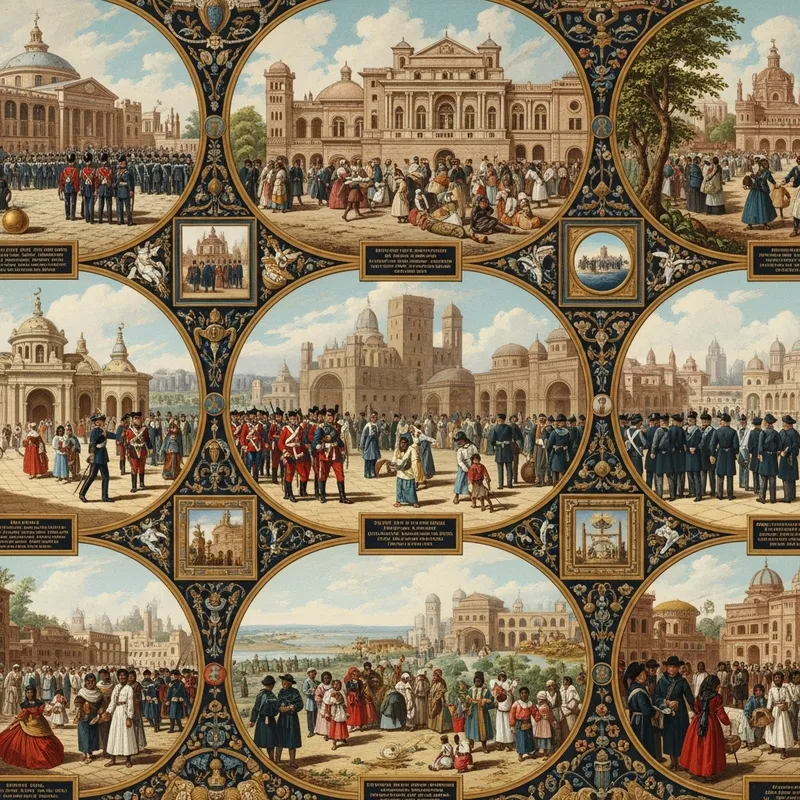 Victorian Imperialism Painting: Exquisite Detail & Era's Symbolism