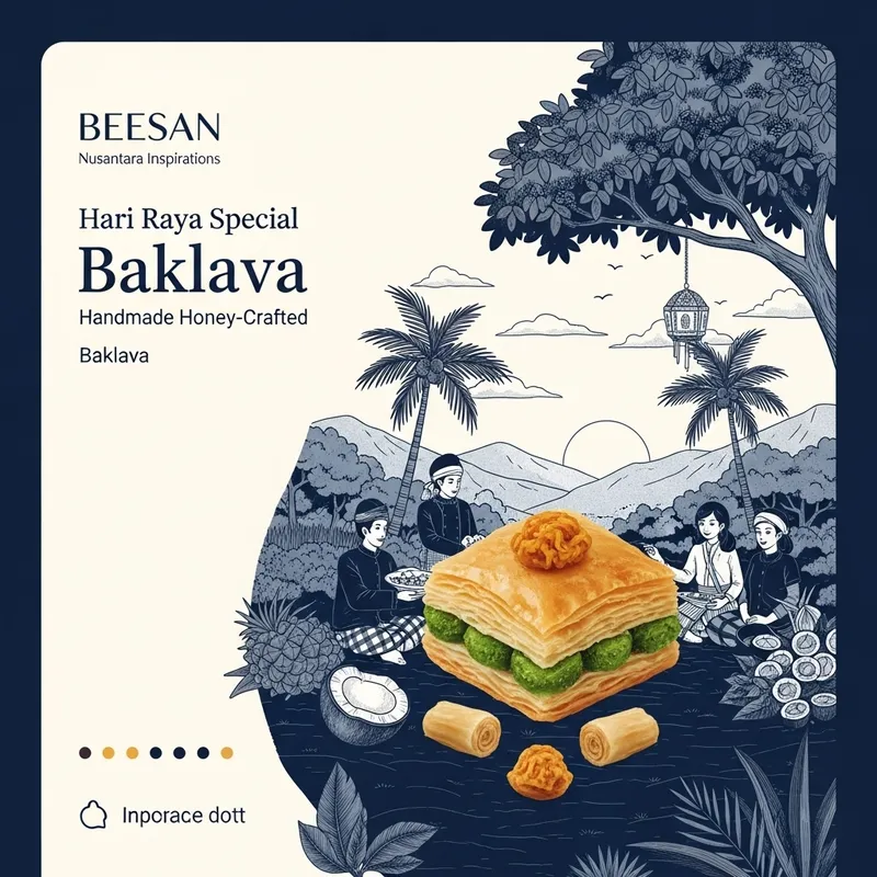 Nusantara Culture Inspired Baklava Packaging & UI/UX | Sketching Techniques