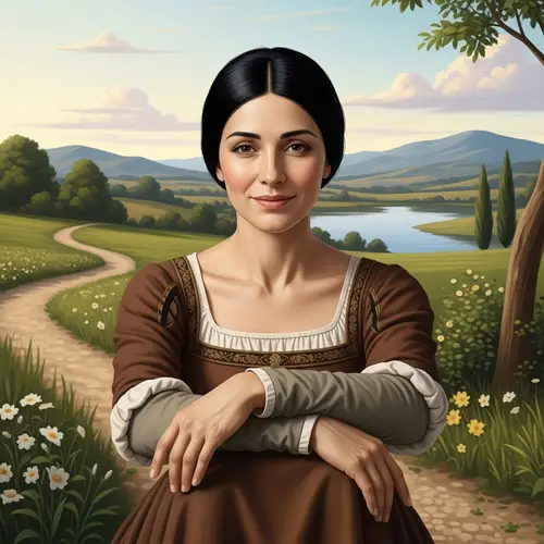 Modern Mona Lisa: Portrait of Tranquility