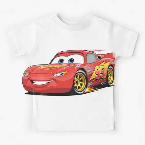 Lightning McQueen 95 Kids T-shirt Print | Red Racing Car Design