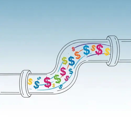 Diversified Investment Pipeline | Financial Flow Imagery