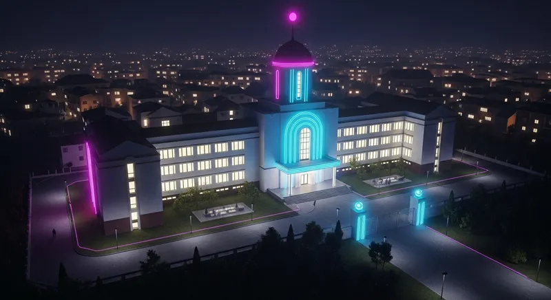 Futuristic Soviet-Style School in Palmela, Portugal