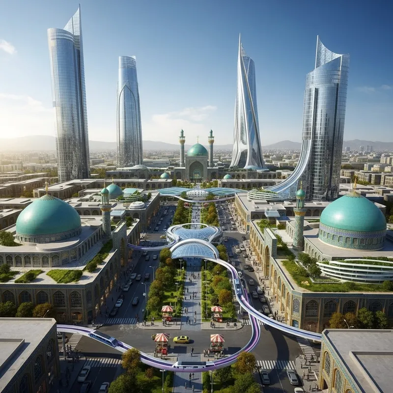 Mashhad 2050: Futuristic Skyline, Architecture, Culture