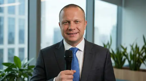 Professional AI Corporate Presenter Image