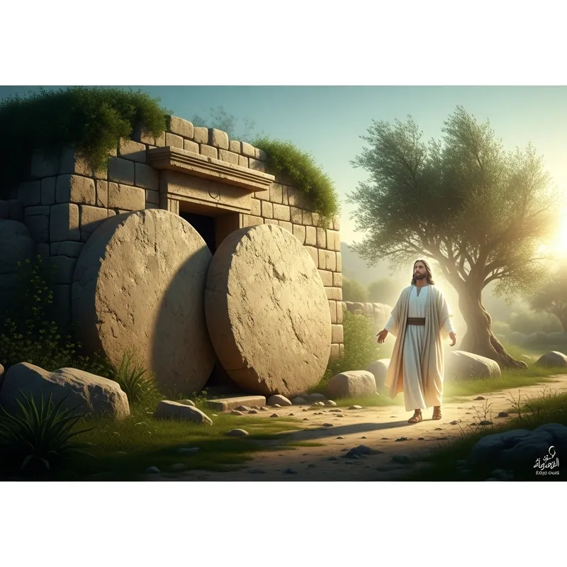 The Risen Jesus: A Symbolic Biblical Scene