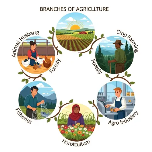 Diverse Branches of Agriculture | Illustrated Overview