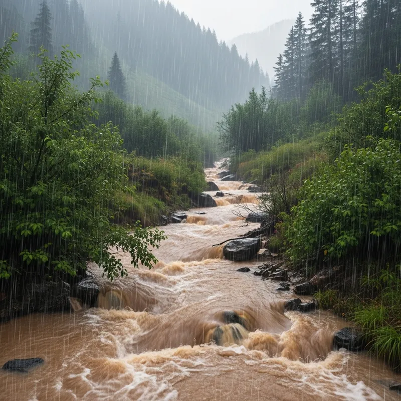 Lifelike Rainfall Impact on Water Quality