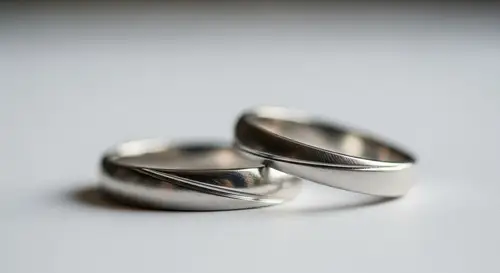 Minimalist Plain Rings with Bokeh Effect - Macro Photography Style