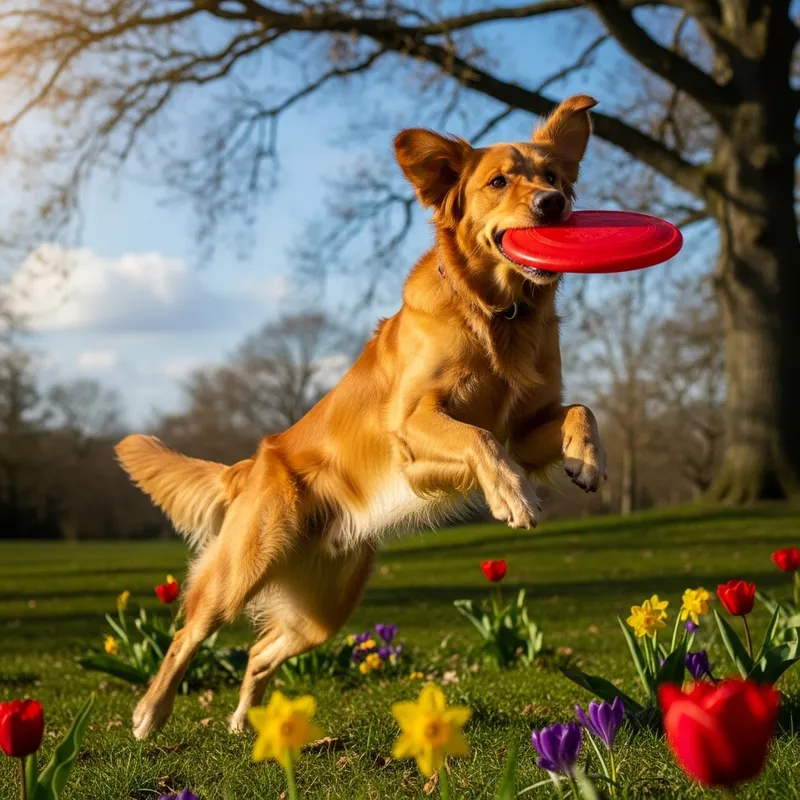 Introducing a Playful Pup Frolicking in the Park | Bright Eyes & Shiny Coat