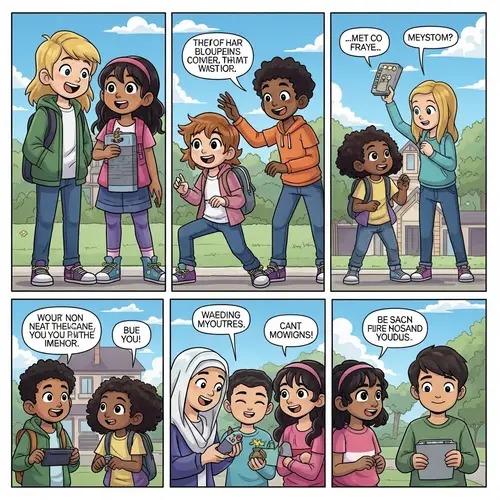 Friendly Kids Comic Strips: Adventure Awaits!