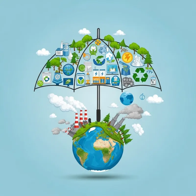 Umbrella Shielding Earth: Climate Change Protection