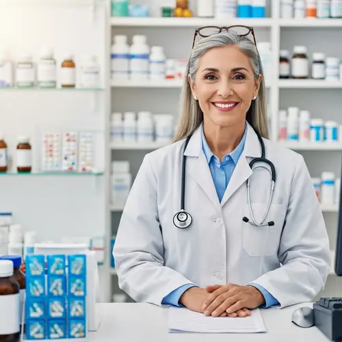 Motivational Hispanic Female Pharmacist | Pharmacy Career Inspiration