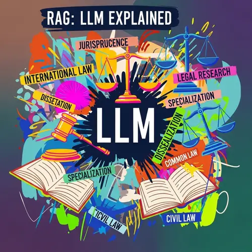 RAG Style Master of Laws (LLM) Illustration