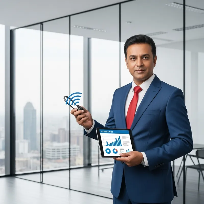 Sales Executive in Modern Office Environment