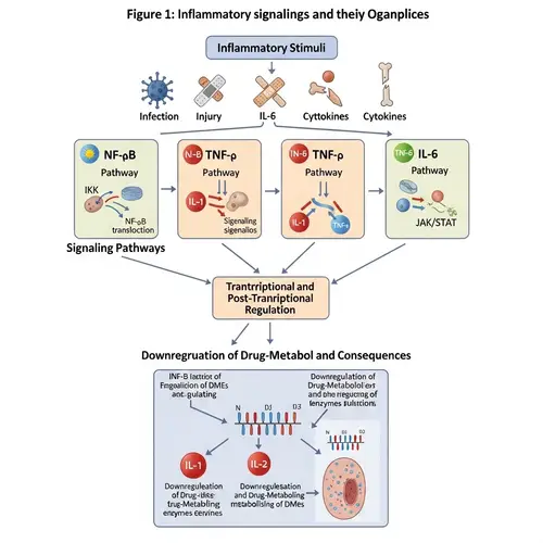 Inflammatory Signaling Pathways: Effects on Drug-Metabolizing Enzymes