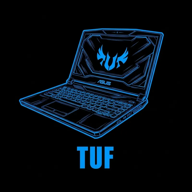 Asus TUF Blue Titan Gaming Laptop Logo Asus TUF Blue Titan Gaming Laptop Logo