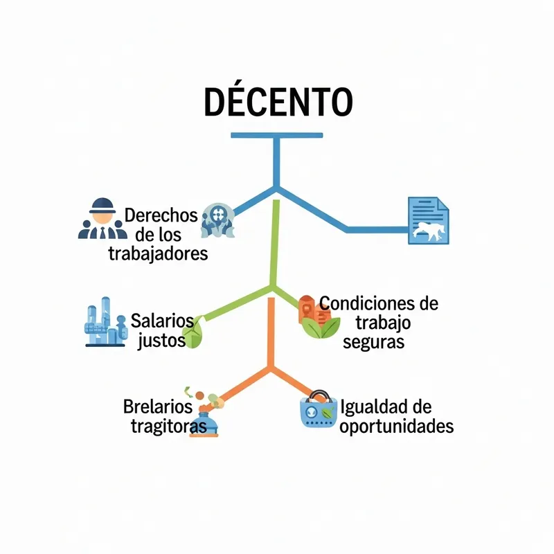 Mapa Mental sobre Trabajo Decente en Español Mapa Mental sobre Trabajo Decente en Español