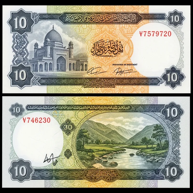 Intricately Designed Currency Note with Historical Monument and Scenic Landscape Intricately Designed Currency Note with Historical Monument and Scenic Landscape