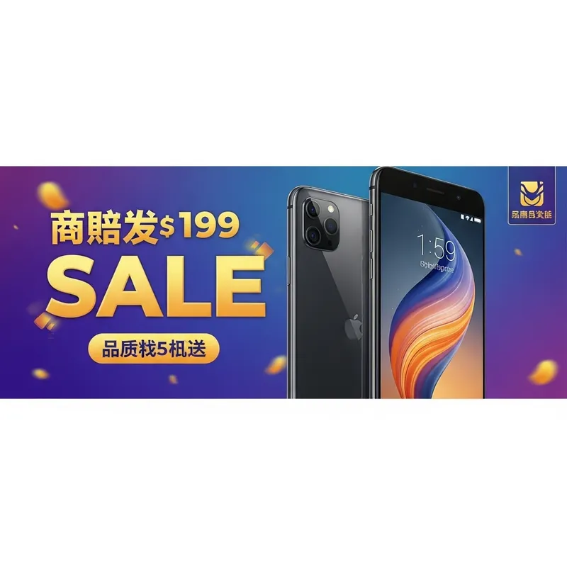 Colorful Sale Banner for Top Smartphones | Limited-Time Offer