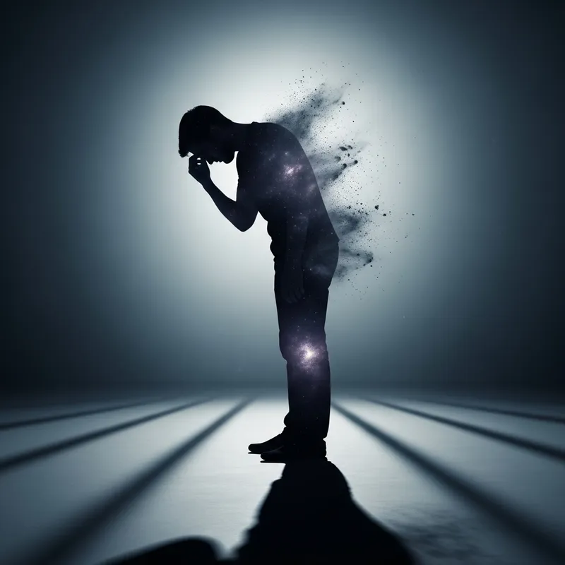 Silhouette of a Grieving Man | Loss of Beloved - SEO Experts