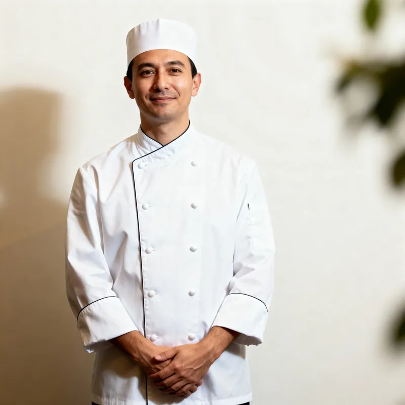 Expert Chef Headshot in Chef Whites