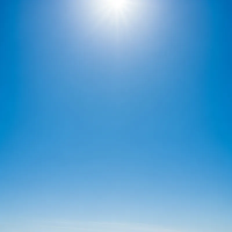 Azure Blue Sky with Brilliant Sunshine
