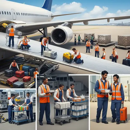 Airport Handling Processes: De-Icing, Baggage Handling, Catering, Fuel Loading, Aircraft Maintenance