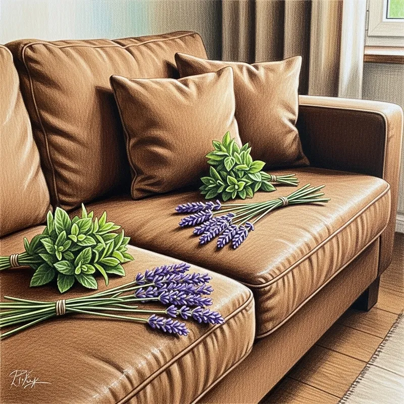 Fragrant Sofa Spruced with Lavender and Mint