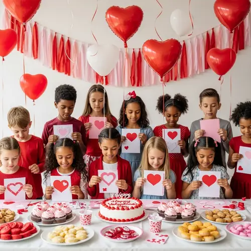 Lively Valentine's Day Children's Party with Crafts & Treats