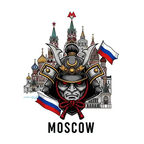 Moscow Samurai Logo: Tradition Meets Modern Design
