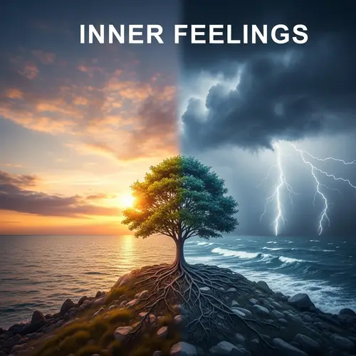 Serene Seaside Landscape Reflecting Inner Feelings