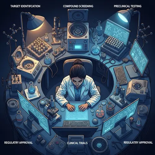 Drug Discovery & Development | South Asian Female Scientist in Lab Setting