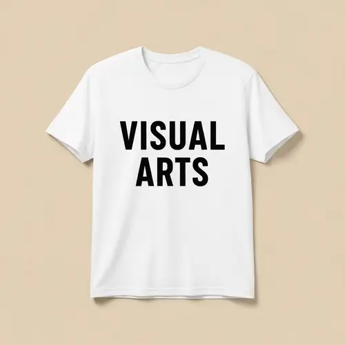 VISUAL ARTS White T-Shirt | Graphic Apparel
