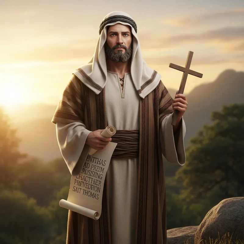 St. Thomas - Iconic Christian Saint St. Thomas - Iconic Christian Saint