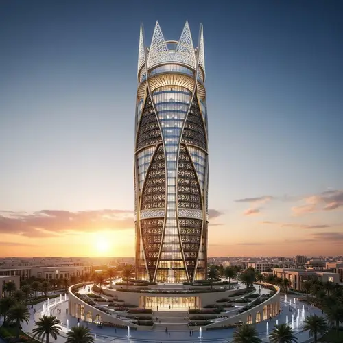 Elegant Arabian Skyscraper | Prestigious & Feminine Design