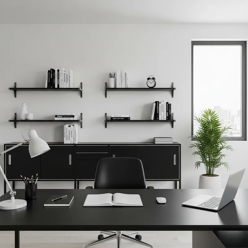 Office Workspace Minimalist Design | Simple & Functional Decor