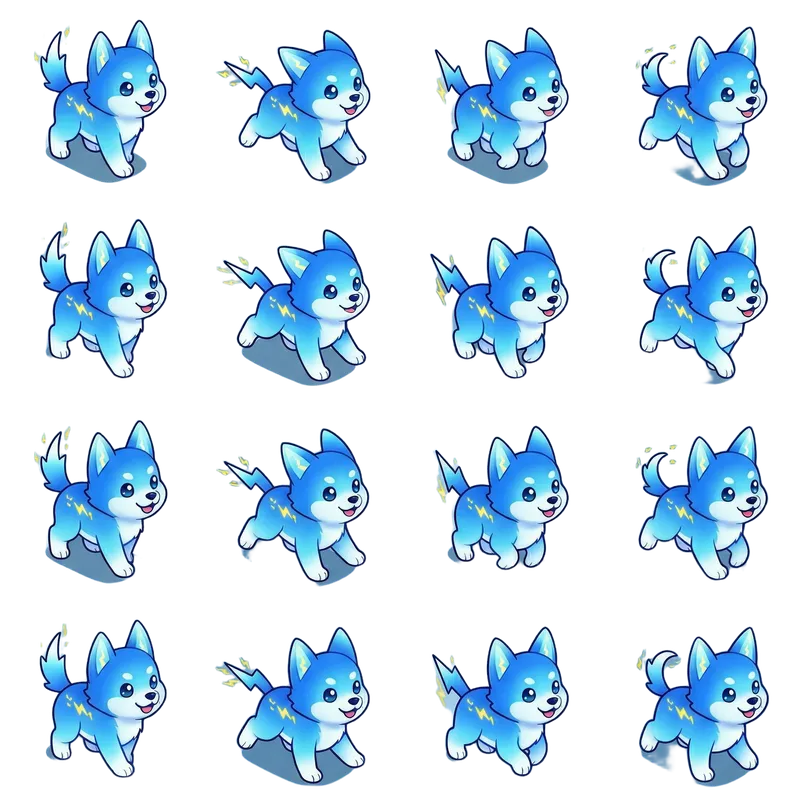 Chibi Thunder Puppy: Kawaii Isometric RPG Animation