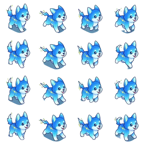 Chibi Thunder Puppy: Kawaii Isometric RPG Animation