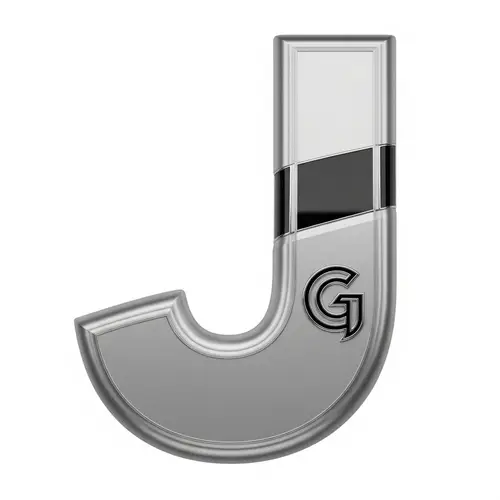 Unique J-Shaped Car with Stylish 'G' Logo | Custom Design