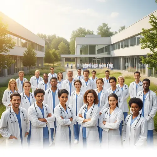 Modern Medical Center: Serene & Welcoming Atmosphere